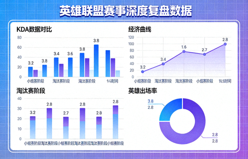 深度复盘文章配图，展示英雄联盟赛事数据分析图表
